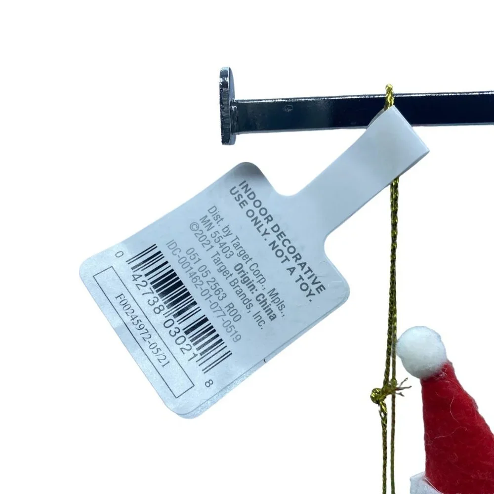 NWT Target Christmas Holiday Santa Hat Funny‎ Shark Plush Ornament 6.25”